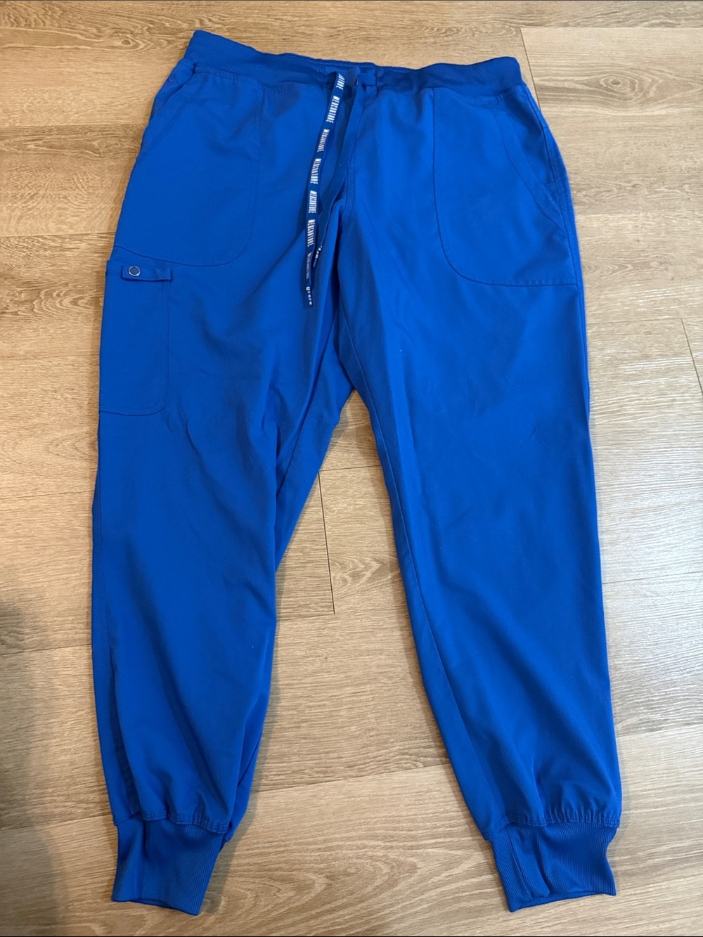 Med Couture Electric Blue Women's Jogger Scrub Pants